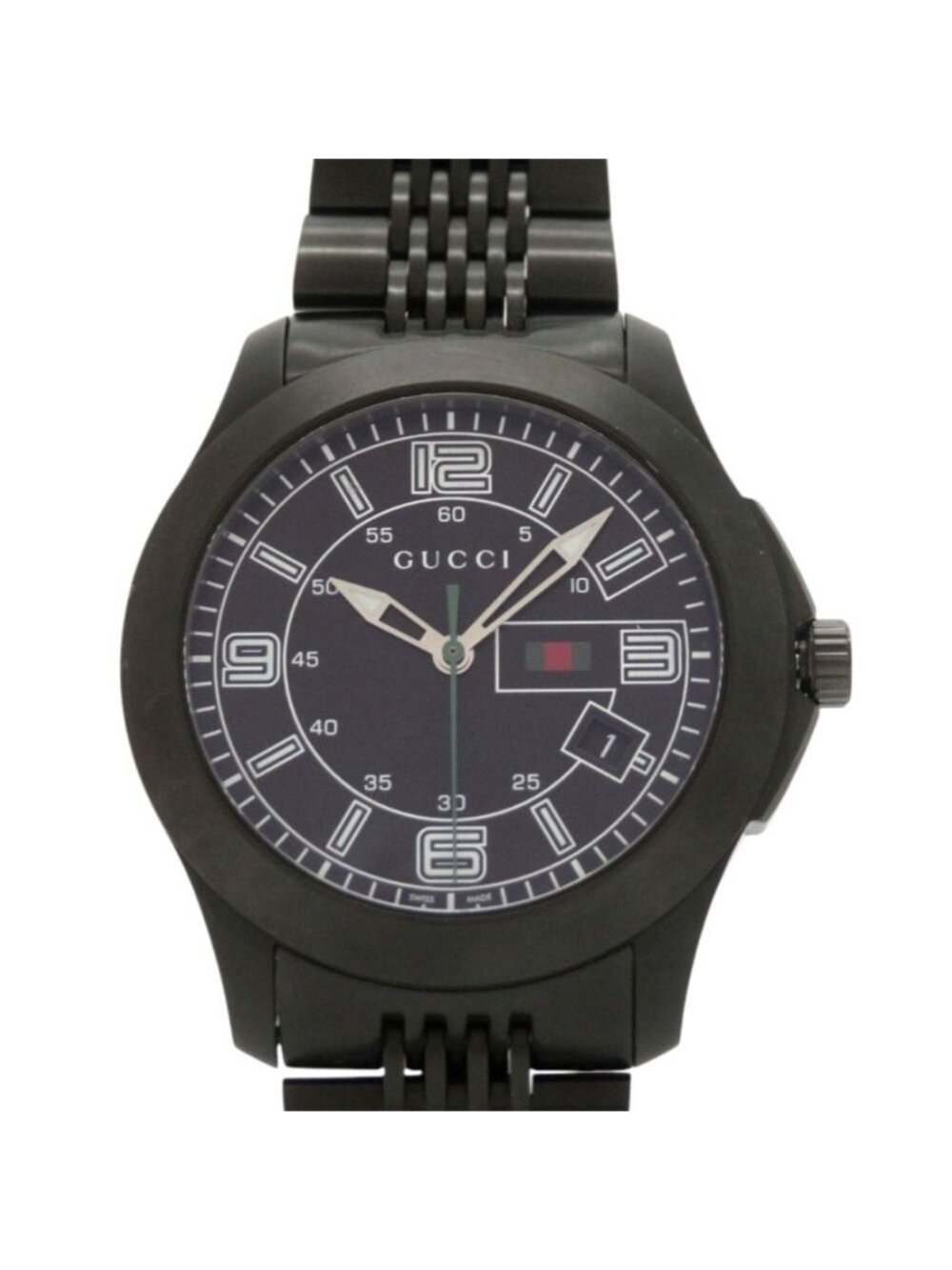 Gucci G-Timeless 126.2 SS Black Quartz Watch Dial